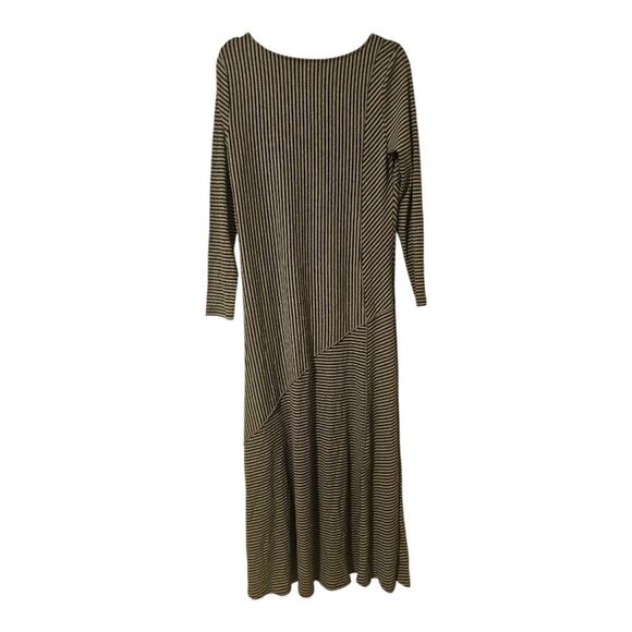 SOFT SURROUNDINGS Ryley Striped Maxi Dress Stretchy Jersey Knit - Size Medium - Picture 3 of 8